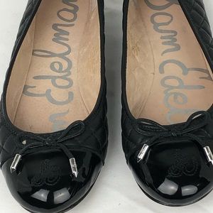 Sam Edelman black slip on ballet flats size 9